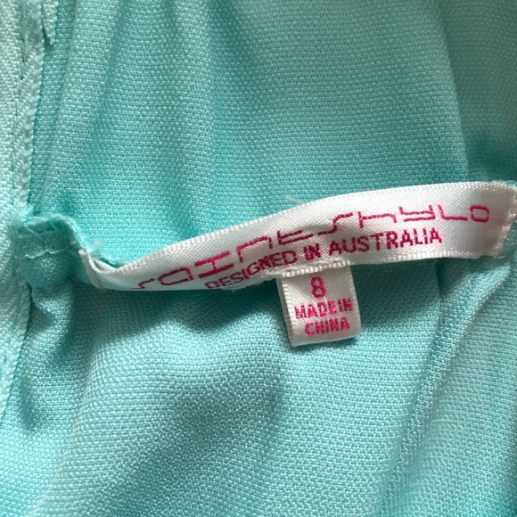 Turquoise mini skirt - Picture 4 of 4